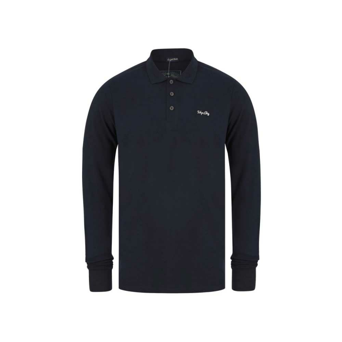3 Seathwaite Long Sleeve Cotton Pique Polo Shirt (versch. Farben)