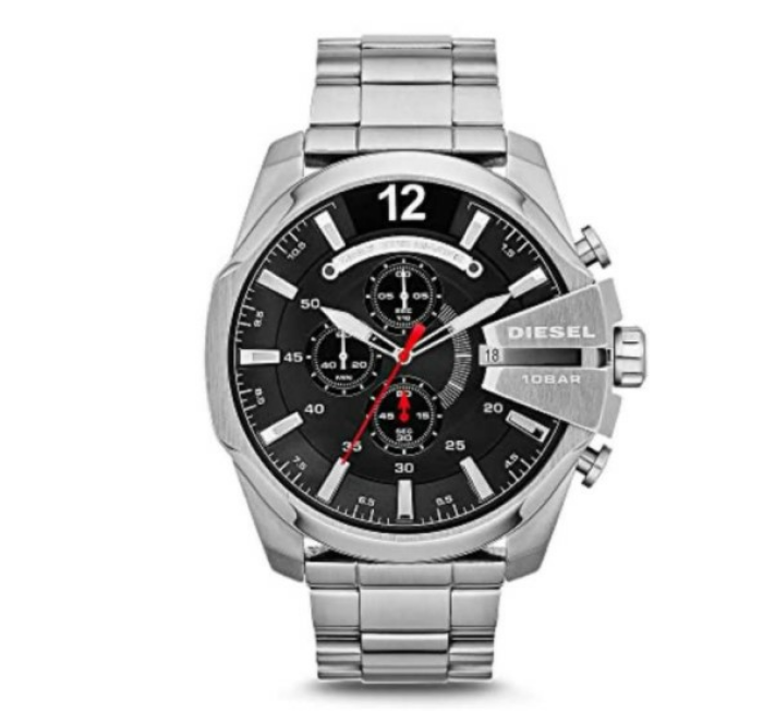Diesel Herren Chronograph Quarz Uhr mit Edelstahl Armband DZ4308