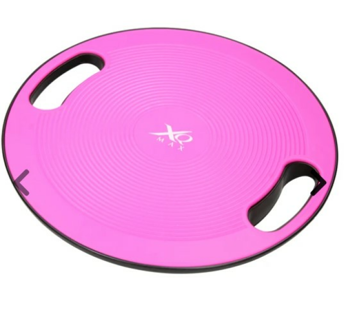 Balance Board für Fitnesstraining, pink/schwarz, Ø 40 cm