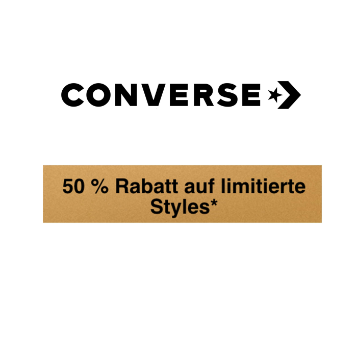 Converse, 50% Rabatt auf ausgewählte Limited Edition Styles