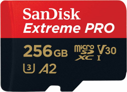 SanDisk Extreme PRO microSDXC UHS-I Speicherkarte 256 GB + Adapter & RescuePRO Deluxe (Für Smartphones, Actionkameras oder Drohnen, A2, Class 10, V30, U3, 200 MB/s Übertragung) Single Pack 256 GB Extreme PRO Angebot bei HelloDeals