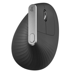 Logitech MX Vertical, Ergonomische Kabellose Maus, Bluetooth und 2.4 GHz Verbindung via Unifying USB-Empfänger, 4000 DPI Sensor, Wiederaufladbarer Akku, 4 Tasten, Multi-Device, PC/Mac/iPadOS - Graphit Grau Rechtshänder Mittelgroße Maus Angebot bei HelloDeals
