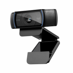 Logitech C920 HD PRO Webcam, Full-HD 1080p, 78° Sichtfeld, Autofokus, Klarer Stereo-Sound, Belichtungskorrektur, USB-Anschluss, Für Skype, FaceTime, Hangouts, etc., PC/Mac/ChromeOS/Android - Schwarz Angebot bei HelloDeals