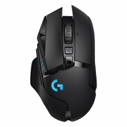Logitech G502 LIGHTSPEED kabellose Gaming-Maus mit HERO 25K DPI Sensor, Wireless Verbindung, USB-Anschluss, RGB-Beleuchtung, Gewichtstuning, POWERPLAY-kompatibel, PC/Mac - Schwarz Gaming Maus Angebot bei HelloDeals