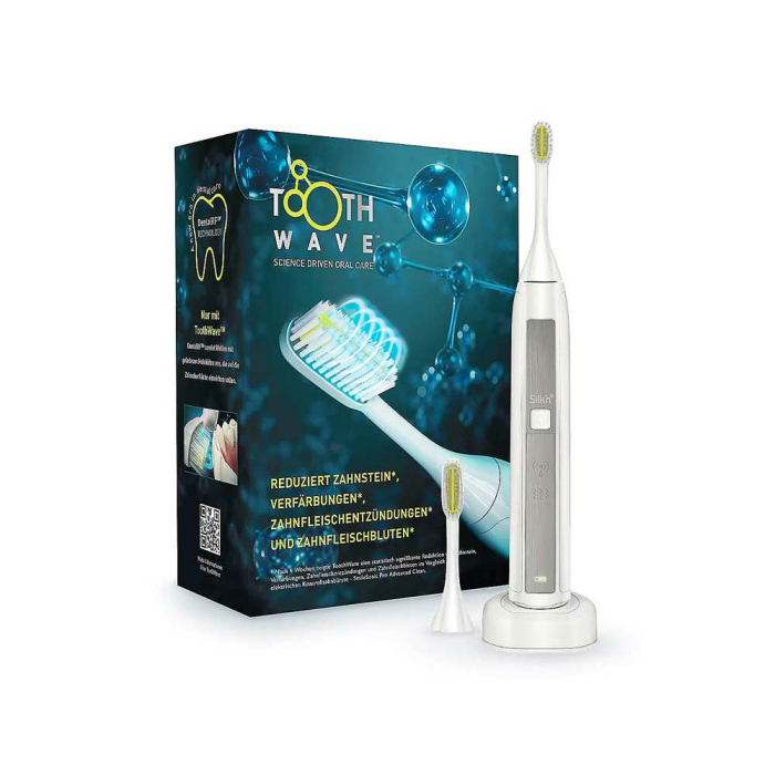 SILK'N® Toothwave elektr. Zahnbürste DentalRF™ Technologie inkl. 2 Bürstenköpfe