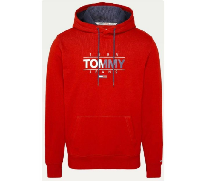 Tommy Hilfiger Jeans ESSENTIAL HOODIE MIT GRAFIK in Rot oder Grau