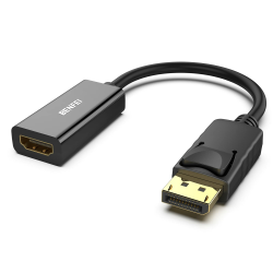 BENFEI 4K DisplayPort auf HDMI Adapter, Unidirektional DisplayPort DP Computor zu HDMI Monitor Verbindungs Adapter Kompatibel für Laptop PC Monitor TV Projektor 1 Stück Schwarz Angebot bei HelloDeals