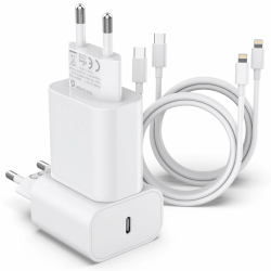 Apple MFi Certified 4er-Pack 25W Schnellladegerät, USB C Ladegerät mit iPhone 14 Ladekabel 2M,iPhone Netzteil,Netzstecker,schnellladekabel,Lightning Kabel für iPhone 14/13/12/11/XS Max/X/8P/iPad-Weiß Angebot bei HelloDeals