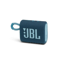 JBL Go 3: Portable Speaker with Bluetooth, Builtin Battery, Waterproof and Dustproof Feature Blue JBLGO3BLUAM Blau Angebot bei HelloDeals