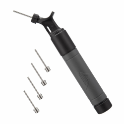 Sports Stable Dual-Action Ballpumpe mit 5 Ersatznadeln: Luftpumpe für Ihren Fußball, Rugby Ball, Volleyball, Basketball, Handball und Andere Aufblasbare Bälle, Schwarz Angebot bei HelloDeals