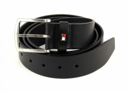Tommy Hilfiger Herren Gürtel New Denton Belt 4.0 Ledergürtel 105 Schwarz (Black) Angebot bei HelloDeals