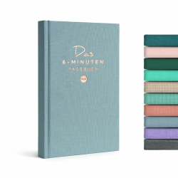 6-Minuten Tagebuch für Erwachsene (Das Original) - Dankbarkeitstagebuch, Wissenschaftlich Fundiertes Journal Buch - Achtsamkeitstagebuch für Mehr Resilienz & Selbstliebe Aquarellblau Angebot bei HelloDeals