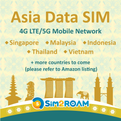 Südostasien Nur Daten SIM | Indonesien, Malaysia, Singapur, Thailand, Vietnam | 1 GB täglich bei 4G LTE High-Speed-Internetdaten Asia 1GB/Daily Angebot bei HelloDeals