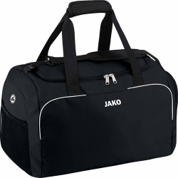 JAKO Sporttasche Herren Classico Junior Schwarz 45 x 30 x 30 cm I Kleine Sporttasche mit Innentasche, geräumigem Hauptfach mit 2 Wege-Reißverschluss & Mesh-Fach 2 (Junior) Schwarz Angebot bei HelloDeals