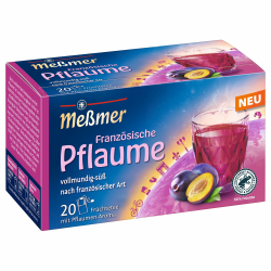 Meßmer Französische Pflaume | 20 Teebeutel | Glutenfrei | Laktosefrei | Vegan 20 Teebeutel Französische Pflaume Angebot bei HelloDeals