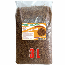 Mehlwürmer 3 Liter Premiumqualitätssnack geeignet für Vögel, Fische, Reptilien, Schildkröten, Igel, Nager, Wildtierfutter Angebot bei HelloDeals