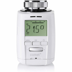 Eurotronic 700083 Comet Plus Heizkörperthermostat (individuell programmierbares Heizungsthermostat, Heizkosten sparen, Thermostat Heizung), Farbe: Weiß Comet Plus Einzelartikel Angebot bei HelloDeals