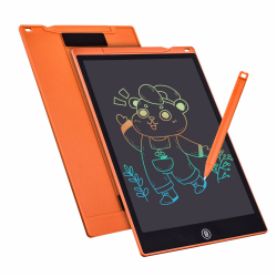 Bunte LCD Schreibtafel 12 Zoll，LCD Writing Tablet Elektronischer Tablette Grafiktablet Digitaler Drawing Pad，Kinderspielzeug FÜR 3-12 Jahre Alte Mädchen (Orange) Angebot bei HelloDeals