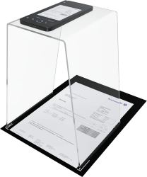 JOURIST ScanStand – scannen der Dokumente, Belege, Notizen und Visitenkarten mit Smartphones und Handys. Schwarze Matte für die optimale Ränder-Erkennung. Angebot bei HelloDeals
