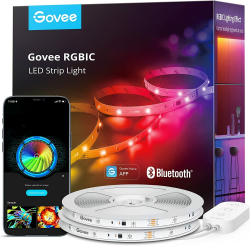 Govee RGBIC LED Strip 20m, LED Streifen mit Segmentcontrol, Musik Sync, 64 Szenenmodus, Steuerbar via App-Steuerung,Farbwechsel, Geeignet für Zuhause Schlafzimmer, 2 Rollen von 10M Angebot bei HelloDeals