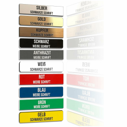 FILIGRAVO personalisiertes Klingelschild (2 Stück) - Selbstklebendes Türschild und Briefkastenschild - Wetterfest mit Gravur - Acrylschild MADE IN GERMANY Angebot bei HelloDeals