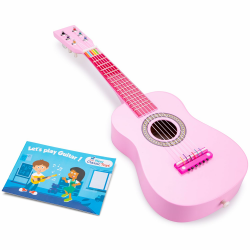 New Classic Toys - 10345 - Musikinstrument - Spielzeug Holzgitarre - Rosa Rose Angebot bei HelloDeals