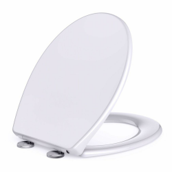 WC Sitz-Antibakteriell WC-Sitz Oval Weiß mit Schnellverschluss Funktion und Absenkautomatik, Einfache Reinigung, Abnehmbarer WC-Sitz, Maximale Belastung 150kg, Einfache Montage Angebot bei HelloDeals