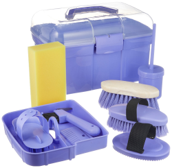 Kerbl Putzbox befüllt für Kinder, lila (Pflegeset für Pferde) 321765, 8 Stück (1er Pack) Violett Angebot bei HelloDeals