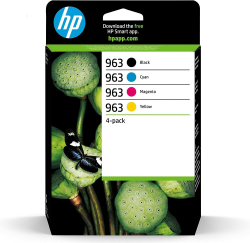 HP 963 (6ZC70AE) Multipack Original Druckerpatronen 1xBlau, 1x Megenta,1xGelb,1xSchwarz für HP OfficeJet Pro 901x, 902x, Standard Standard Multipack Single Angebot bei HelloDeals