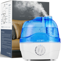 Luftbefeuchter, 2.2L Luftbefeuchter Schlafzimmer mit 360°Drehbare Düse, 28dB Leise, Auto Abschaltung und bis zu 24 Stunden, Leicht zu Reinigender, Humidifier für für ein Zimmer, Kinderzimmer Pflanzen Angebot bei HelloDeals