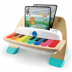 Baby Einstein, Hape, Holzspielzeug Magic Touch Piano , Musikspielzeug Klavier aus Holz für Kinder, Musikinstrumente mit 3 Notenblättern und 6 Liedern, Aktivität und Sensorisches Spielzeug, 6 Monaten+ Babyeinstein Klavier Angebot bei HelloDeals