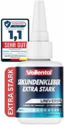 Sekundenkleber Gel Extra Stark universal - Superkleber wasserfest, hitzebeständig & mit Nadel Verschluss gegen Austrocknung - Alleskleber für Plastik, Kunststoff, Glas, Holz, Metall uvm. 30g dickflüssig Gel Angebot bei HelloDeals