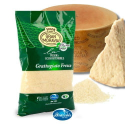 Angebot 1Kg Brazzale Gran Moravia Grana Hartkäse gerieben mind. 16 Monate gereift klimaneutral 500 g (2er Pack) Angebot bei HelloDeals