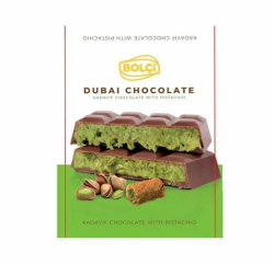 Dubai Schokolade - mit Pistazien und Kadayif Füllung - 100g Angebot bei HelloDeals