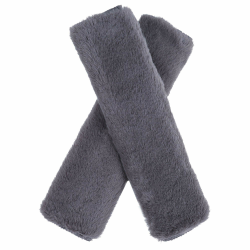 Gurtpolster Auto Gurtschutz Sicherheitsgurt Schulterpolster Gurtschoner Faux Rabbit Fur Gürtelkissen Schutzkissen Polsterung für Sitzgurt 1 Paar Grau Angebot bei HelloDeals