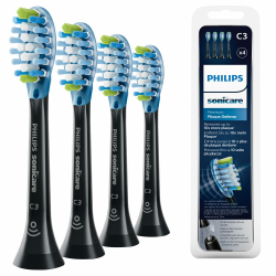 Philips Sonicare Original C3 Premium Plaque Defence Standard Schallzahnbürstenköpfe - 4er-Pack in Schwarz (Modell HX9044/33) 4 Stück Angebot bei HelloDeals