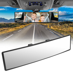 URAQT Auto Rückspiegel, 310mmx85mm Autospiegel Große Vision Weitwinkel Panorama Auto Innenspiegel Ersatz Blendschutz Rückspiegel Universal Auto Spiegel für Auto SUV CRV Vans Trucks Clip-310mm Angebot bei HelloDeals