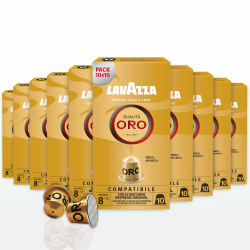 Lavazza Qualità Oro, Arabica-Bohnen mit fruchtig-floralem Geschmack, 10 x 10 Kapseln, Nespresso kompatibel Qualità Oro 10 stück (10er Pack) Angebot bei HelloDeals
