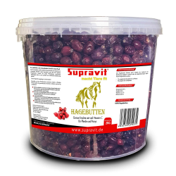 SUPRAVIT Hagebutten Pferd | Mit viel Vitamin C für Pferde und Ponys | 2kg Eimer I Ganze getrocknete Früchte - natürliche Pferdeleckerlis ohne Zucker | Erstklassige Qualität Angebot bei HelloDeals