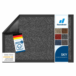 Floordirekt Schmutzfangmatte Rhine - waschbare & leistungsstarke Fußmatte - Sauberlaufmatte mit Rutschfester Rückseite - Türmatte für den Eingangsbereich (Anthrazit (meliert), 60 cm x 90 cm) Anthrazit (meliert) 60 cm x 90 cm Angebot bei HelloDeals