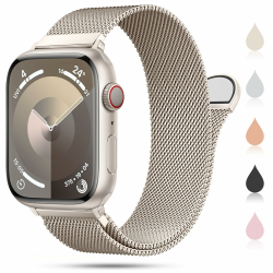 OULUOQI Ersatzarmband Kompatibel mit Apple Watch Armband 41mm 40mm 38mm 46mm 45mm 44mm 42mm Damen Herren, Einstellbar Metall Armbänder aus Edelstahl für iWatch Series Se Ultra 10 9 8 7 6 5 4 3 2 1 Polarstern 38mm/40mm/41mm/42mm(Series 10) Angebot bei HelloDeals