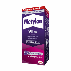 Metylan Vlies, Tapetenkleister für Vliestapeten mit glatter oder strukturierter Rückseite, einfach zu verwendender Tapetenkleister, Kleister mit hoher Ergiebigkeit, 1x180g 180 g (1 erPack) Single Angebot bei HelloDeals