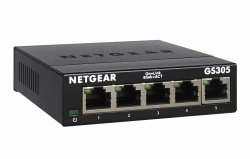 NETGEAR GS305 LAN Switch 5 Port Netzwerk Switch (Plug-and-Play Gigabit Switch LAN Splitter, LAN Verteiler, Ethernet Hub lüfterlos, robustes Metallgehäuse), Schwarz Unmanaged 5-Port Angebot bei HelloDeals