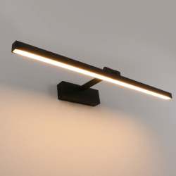 Klighten LED Spiegellampe Bad 61cm, 180 Grad Drehung Wandleuchte für bad IP44, 18W 1170 Lumen Spiegelleuchte Bad, Badlampe Wand Aluminium, Warmweiß 3000K, Schwarz Schwarz Warmweiss 3000K Angebot bei HelloDeals