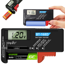 Retoo Schwarz Digitaler Batterietester für Batterie und Akku AAA, AA, CR, Knopfzellenbatterie, 1.5V 3.7V 9V, Anzeige des Ladestatus/Volt, BatteryCheck, Testgerät, Batterieprüfer, Messgerät Angebot bei HelloDeals