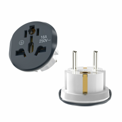 2 Stück Steckdosen Adapter Universal,EU Adapter,Adapter Steckdose,Stecker Adapter,Adapter China Deutschland Stecker,StromadapterTravel Adapter,UK to EU Adapter,Universal Reiseadapter Welt zu Europa Schwarz Angebot bei HelloDeals