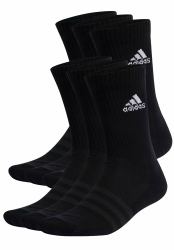 adidas Unisex Cushioned Sportswear 6 Pairs Socken 43-45 Schwarz Angebot bei HelloDeals