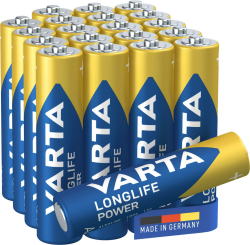 VARTA Batterien AAA, 20 Stück, Longlife Power, Alkaline, 1,5V, ideal für Spielzeug, Funkmaus, Taschenlampen, Made in Germany 20 Stück Größe AAA Single Angebot bei HelloDeals