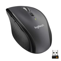 Logitech M705 Marathon Kabellose Maus, 2,4 GHz mit USB-Unifying-Empfänger, 1000 DPI, 5 programmierbare Tasten, 3-Jahres-Batterie, Kompatibel mit PC, Mac, Laptop und Chromebook - Grau Einzelhandelsverpackung Angebot bei HelloDeals