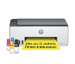 HP Smart Tank 5105 3-in-1 Multifunktionsdrucker, 20€ Cashback, (WLAN; Mobiles Drucken) – 3 Jahre Tinte inklusive, 3 Jahre Garantie, großer Tintentank, hohe Reichweite, Drucken in hoher Qualität Drucken+Kopieren+Scannen Ohne Duplex Light Basalt Angebot bei HelloDeals